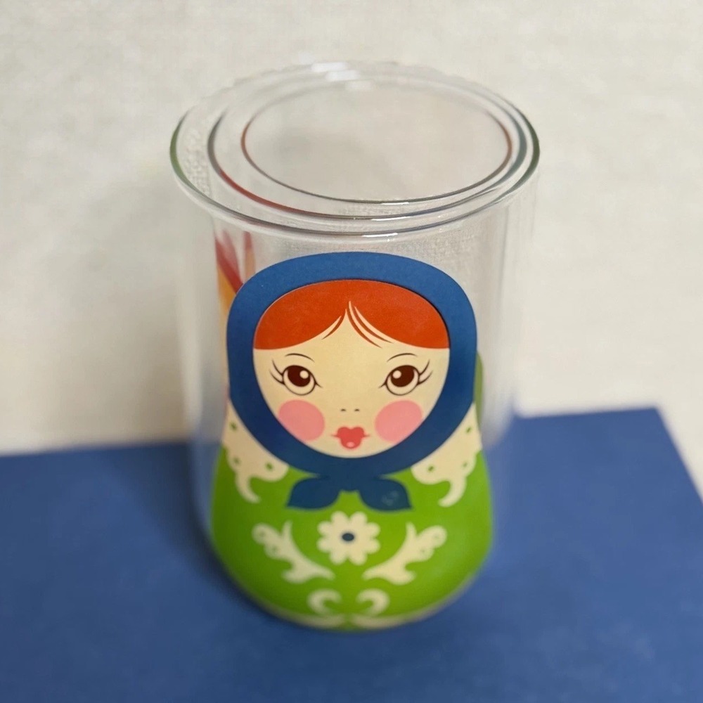 Genuine Fred Babushkups Russian Nesting Doll Glasses Set 3 Matryoshka Tumblers - Picture 7 of 7